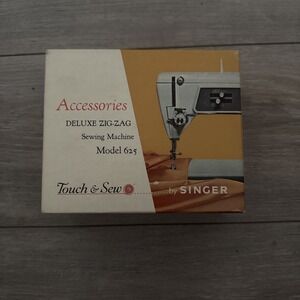 Singer Deluxe Zig-Zag Accessories Sewing Machines Model 625 w/Box‎ #161852